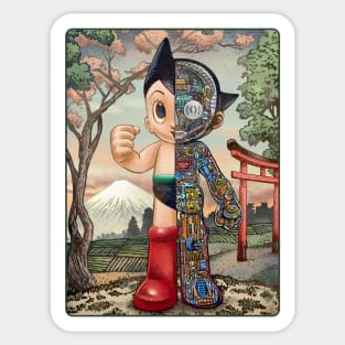 The Mighty Atom Cutaway Sticker